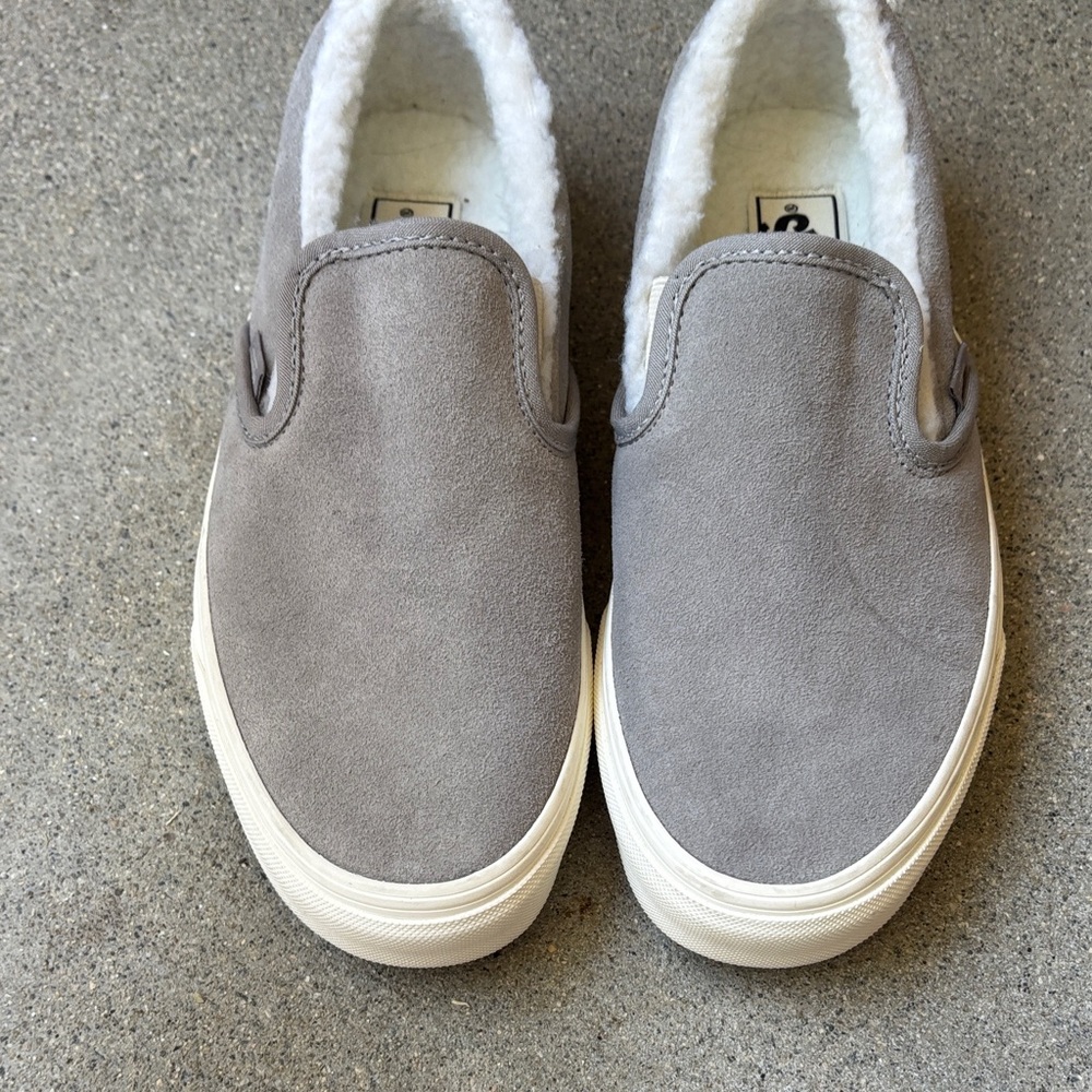 Vans Gray Suede Slip-On Men's Shoes